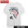Unisexs Plus Size Tshirt with Artistic Wolf Graphic Unisex White 100 Cotton Tee Graphic Interesting Customized Punk Tees Italy