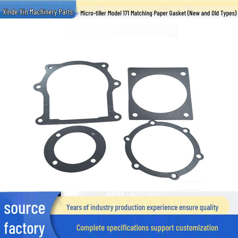 171 Asbestos Micro-tiller Gasket Set: Adjustable Thickness, Includes Flange, Power Take-off Housing, and Side Cover Gaskets