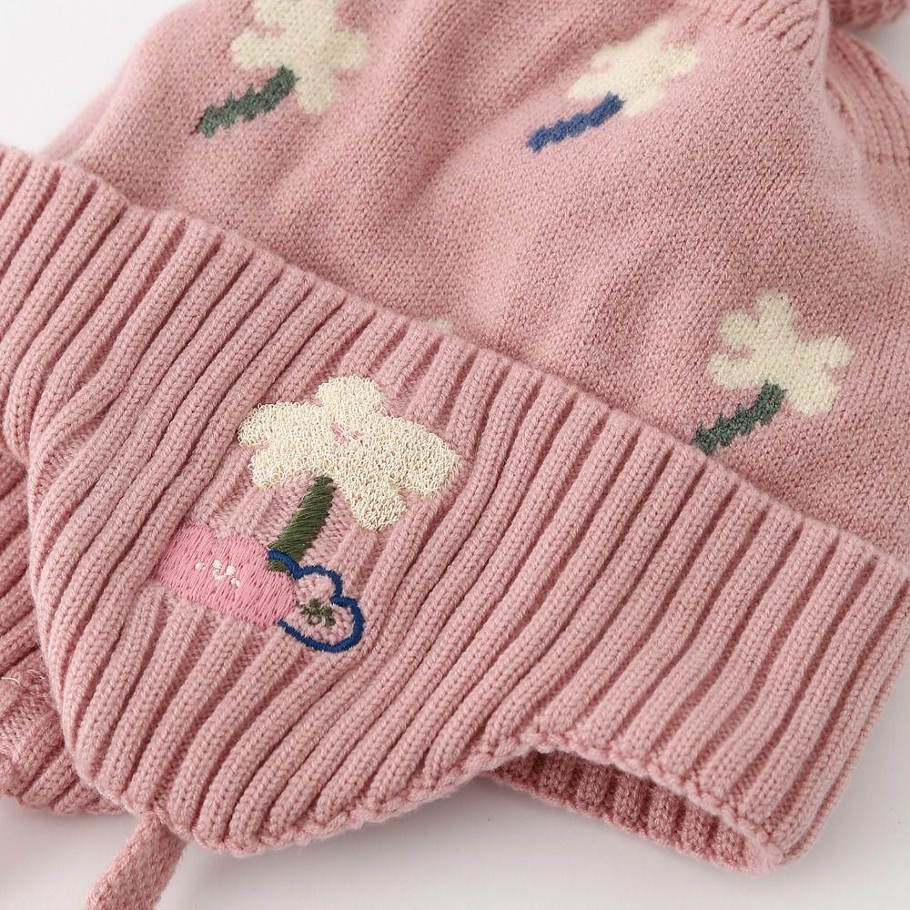 Chapeau d'hiver pour bébé au crochet coupe-vent doux pour enfants protège-oreilles saison hivernale