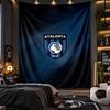 Wandbehang Tapisserie Atalanta FC Druckstoff für Wohnzimmer Schlafzimmer Heimdekoration