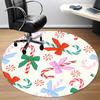 1pc Candy Canes Office Round Rug, Non-slip, Soft and Durable Office Rug for Interior Decoration, Perfect for Office, Beautiful Decoration yy260324012