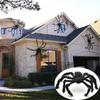 200CM Giant Spider Halloween Decorations Fake Scary Spider for Indoor Outdoor Home Wall Yard Parties Halloween Decoration Props