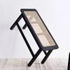Rattan Weaving Solid Wood Bench - Nordic Shoe Stool for Living Room & Dining