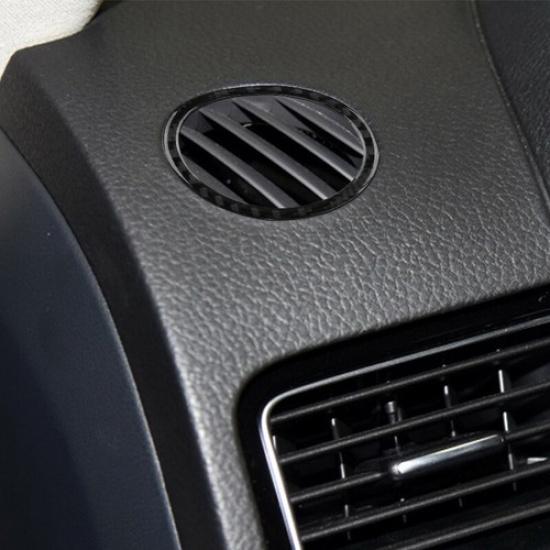 For VW Touareg 2011-2018 Carbon Fiber Car Dashboard Air Vent Ring Trim Cover