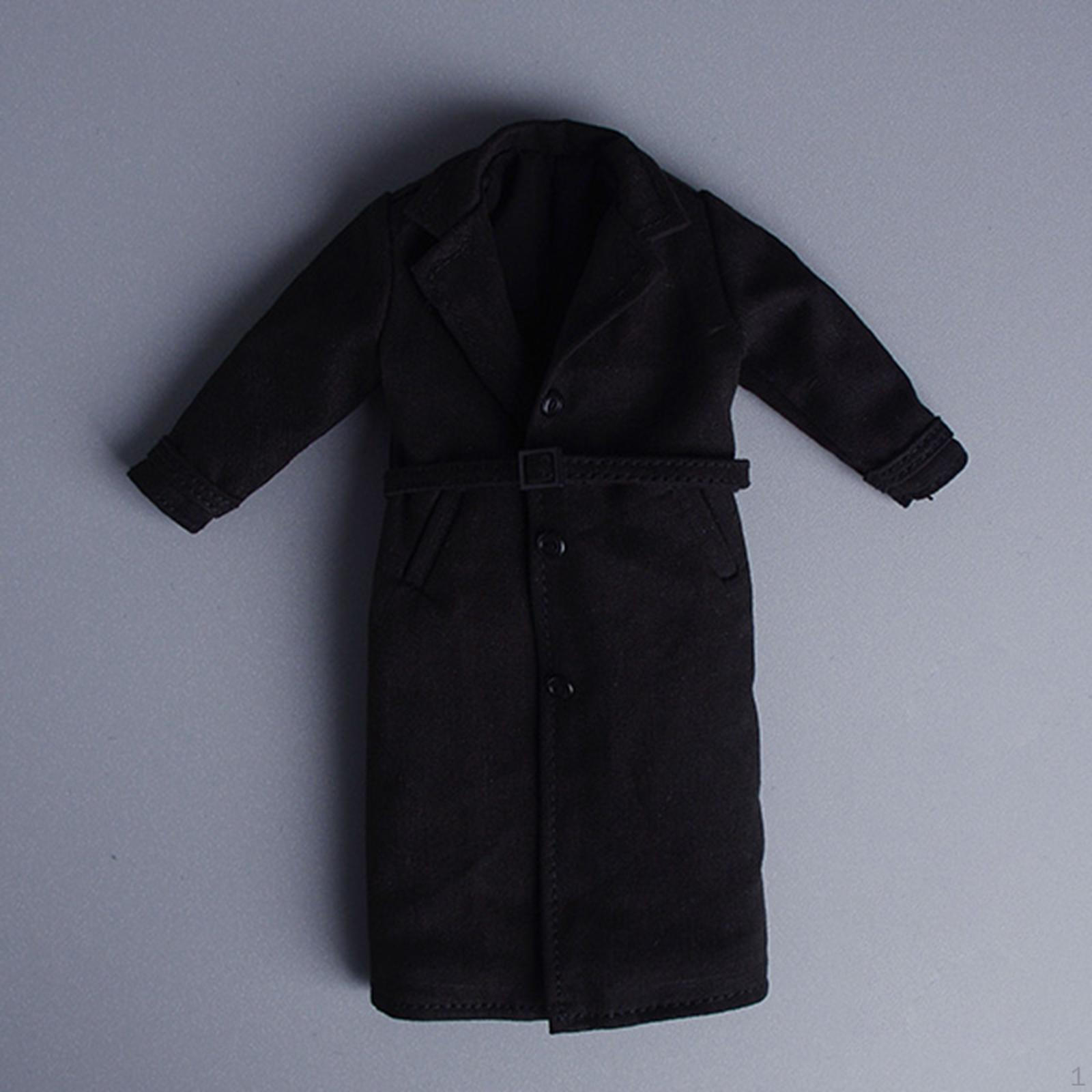 

1/12 Мужская фигурка Длинная ветровка Кукла Куртка Модные мягкие наряды Тренч