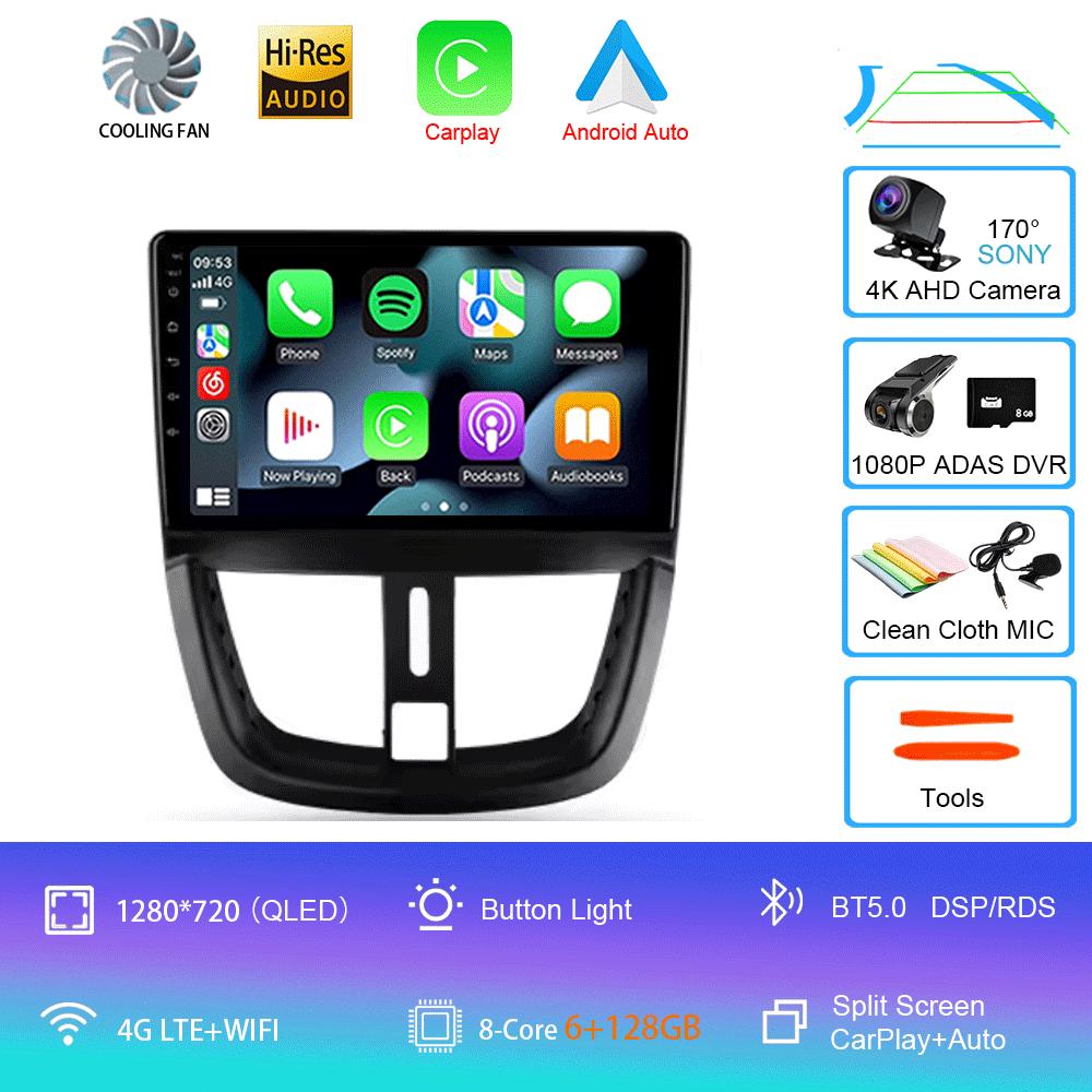 Android 14 For Peugeot 207 2006 - 2015 Car Radio Multimedia Video Player Navigation GPS No 2din 2 Din Dvd