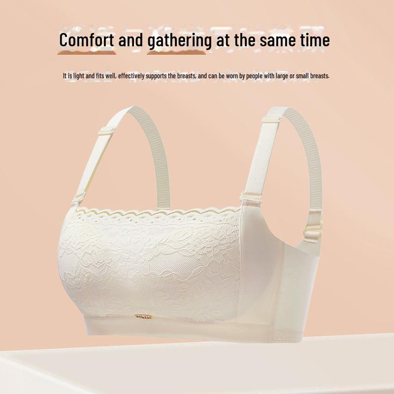 

Женский бесшовный топ без бретелек: Защита от обнажения, без косточек, без боковых косточек, регулируемый, плотный фасон, идеально подходит для маленькой груди. 40/90 AB