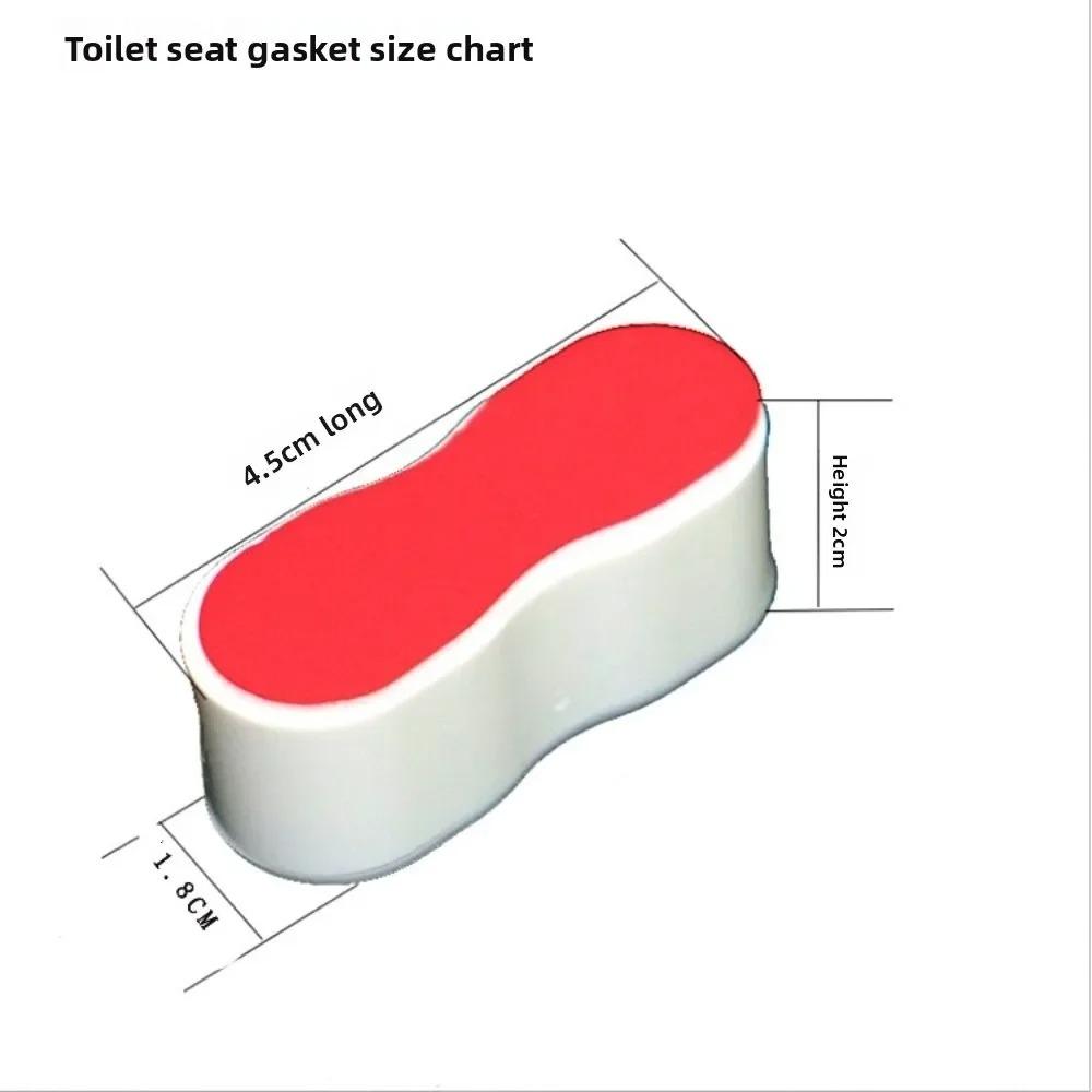 4pcs Anti-slip Toilet Seat Bumper Strong Buffer Adhesive Function Bidet Seat Bumpers Comfortable Toilet Lid Cushion