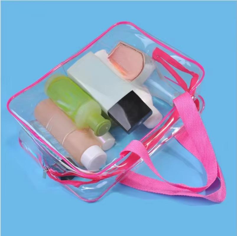 Marken-Design Transparente Make-up-Tasche Verdickte PVC-Kosmetiktasche Wasserdicht Reise-Tragbare Toilettenartikel-Tasche Set