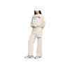 Nike Sportswear Phoenix Fleece Logo FW24 Brand Pattern Drawstring Mid-Rise Straight Leg Casual Pants Women Bottoms Off-White FV7685-104