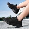 New Solid Color Minimalist Men Sports Shoes Autumn Elastic Ultra Light Running Shoes Wear Resistant Travel Outdoor Walking Shoes