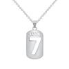 Couple LUCK Letter Necklace, Punk Stacked Wear Hollowed Out Personality Hip Hop Army Brand Week 7 Lucky Number Necklace