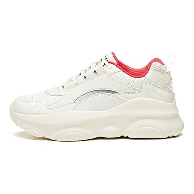 Life Collection Life Cushioning Slip Resistant Abrasion Resistant Low Top Chunky Sneakers Women's Ivory White 122018887-1