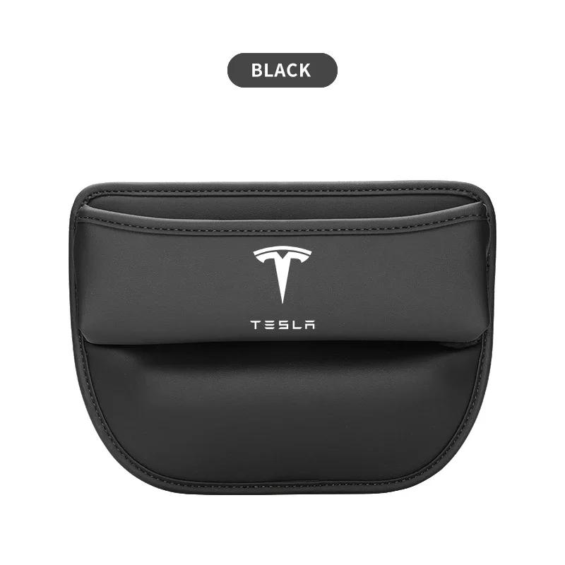 

Car Sticker Tesla Car Organizer Box Car Seat Slit Gap Pocket Multifunctional Driver Seat Storage Holder For Tesla 3 X S Y чёрный