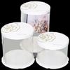 Boîte à gâteau ronde transparente Deou Starlight