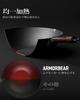 Armorbear Iron Wok with Glass Lid, 30cm, Carbon Steel, Flat Bottom, Induction Compatible, Triple Nitriding Treatment for High Rust Resistance