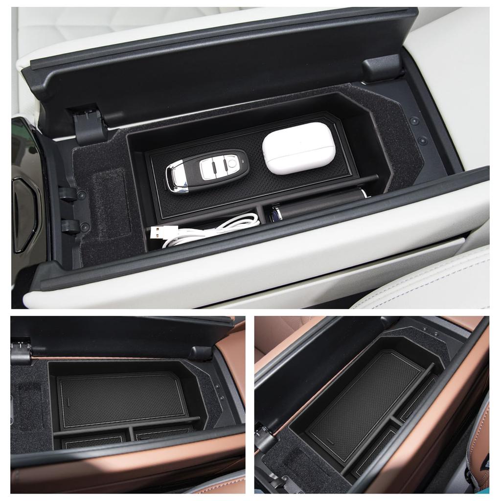 Ruiya Console Tray for the New BMW 5 BMW and i5 This center console tray is made of ABS material and features a rubber also suitable for the New