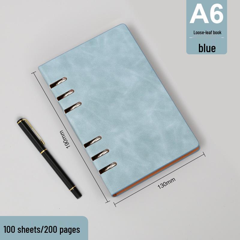 A5/B5 Loose-leaf Notepad: Business Meeting Notebook with Detachable Pages and Custom Logo Printing