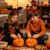 Costume Headpiece for Women 8 Pcs Halloween Headband Kids Adults, Glitter Pumpkin Holiday Hair Bands Eyeball Bat Hairband Costume, Cosplay Party