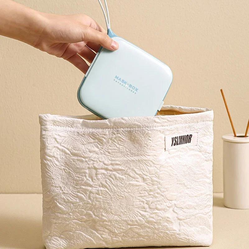 Portable Dustproof Waterproof Storage Box for Jewellery Mask Accessories Travel Sealed Container