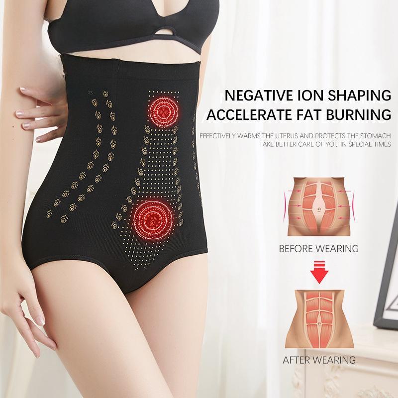 Seamless Women Tummy Control Panties High Waist Flat Belly Shaping Panties Slimming Belly Underwear Antibacterial Briefs