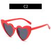 Fashion new multi-color love sunglasses, parent-child personalized glitter sunglasses, European and American beach sunglasses