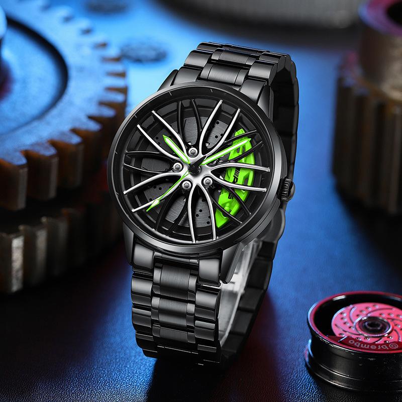 SVJ Wheel Watch Forged Hollow Watch Men's AMG 488 Hydraulic Men's Watch Quartz Watch