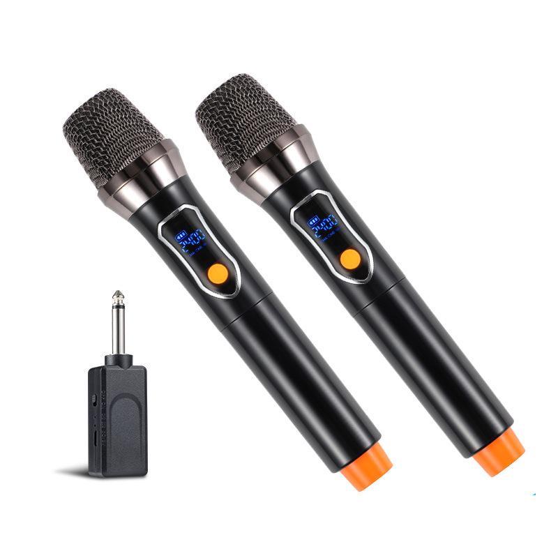 Rechargeable UHF Wireless Handheld Microphone with Display for Home, KTV, and Outdoor Singing & Live Streaming