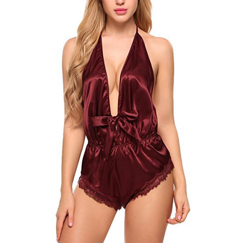 Set de lenjerie netedă din pijama asemănătoare mătasei de modă