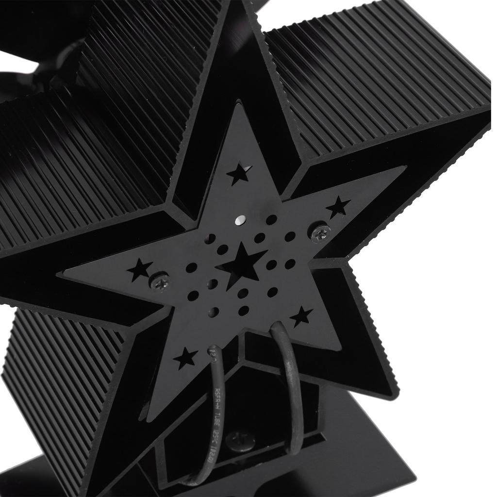 4 Blade Thermal Ht Powered Wood Stove Fan Fireplace Accessory for Ht Distribution