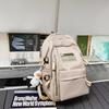 Backpack Simple Female College Student School Bag College Trend Junior High School Couple High School Student Backpack