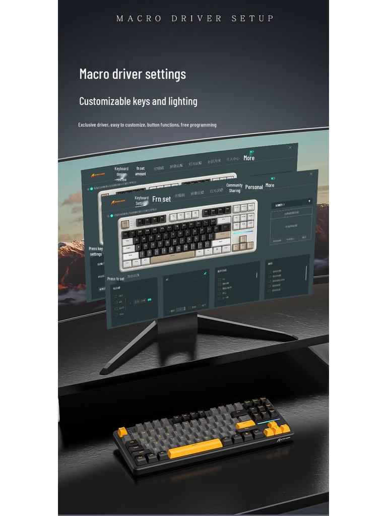 Attack Shark X87 Three-Mode Wireless Bluetooth Mechanical Gaming Keyboard