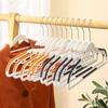 20/10Pcs Black/Grey Multifunctional Wet and Dry Household Hanger Suitable for Hanging Clothes Bedroom Wardrobe Anti-Slip