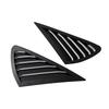 For Ford Focus MK2 Hatchback 2005-2011 ABS Plastic Rear Window Quarter Louver Scoop Cover Side Vent Trim Car Adhesive Accessorie
