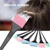 6Pcs Random Color Silicone Hair Dyeing Brush Spatula Brush Mixing Stirrer Kit For Hair Pro Salon Hairderssing Styling Tools