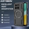 KEYSION Hollow Heat Dissipation Case for HONOR X7c X6c X8c Magnetic Cooling Shockproof Phone Back Cover for Honor 200 Smart 5G