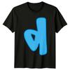 Letter D Initial Alphabet Mens T-Shirt Womens Tee Graphic Unisex Top