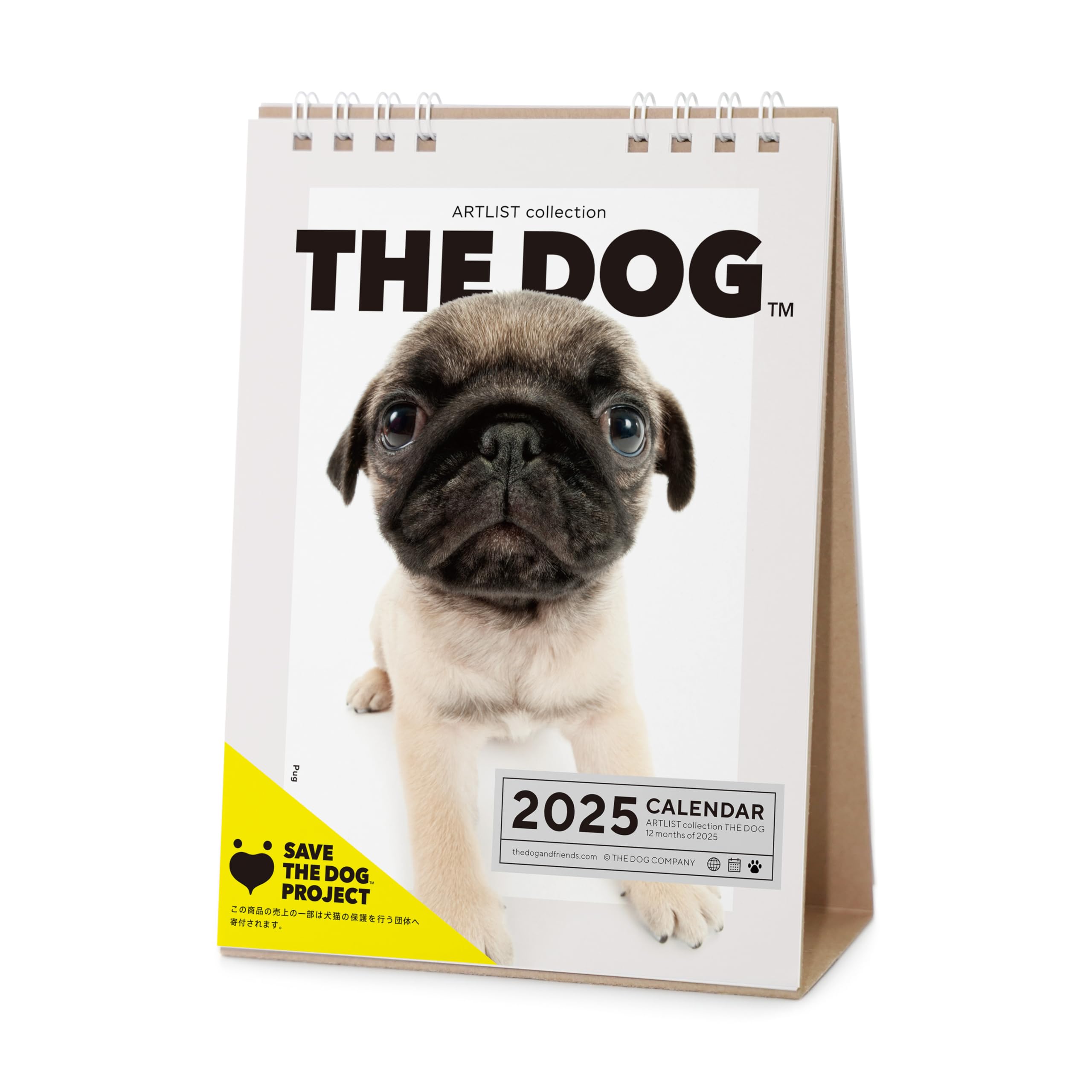 

Календарь THE DOG 2025 Настольный [Мопс]
