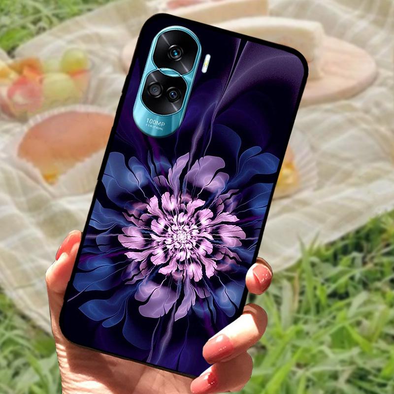 For Honor 90 Lite Case Honor90 Pro Silicone Painted Soft Black Cover for Huawei Honor 90 Pro Phone Shell 90Lite 5G Funda Coque