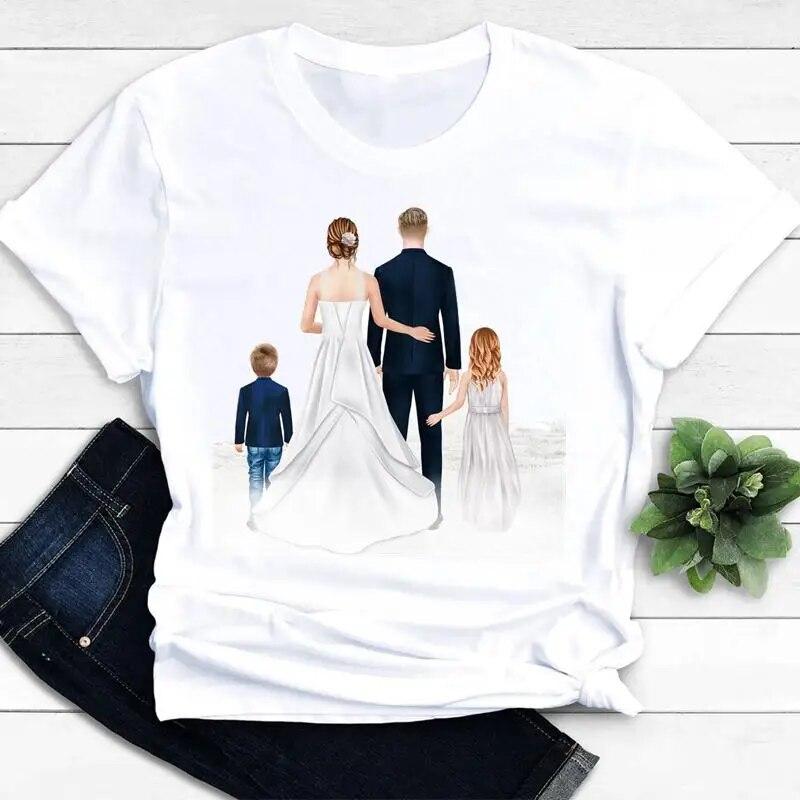 Women Clothing Mom Mama Love Mother Son Short Sleeve Graphic Tee T-shirts Female Ladies Fashion Casual Summer Tshirt Clothes