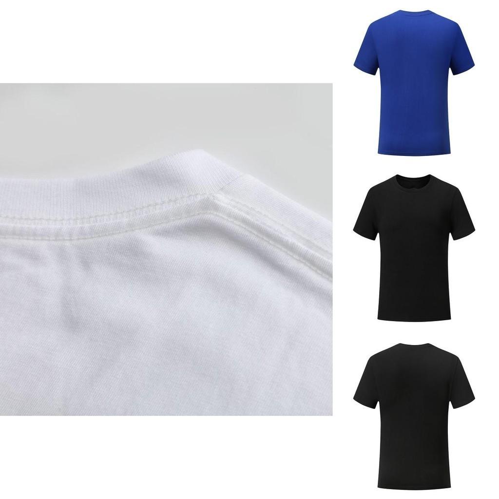 Men Women Plain T Shirts Cotton Comfortable Short Sleeves Crew Neck Top Tee