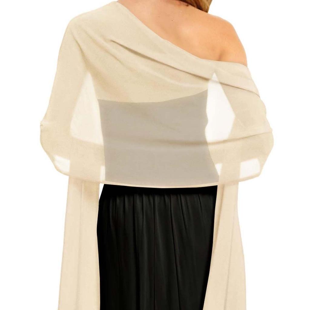 Women's Chiffon Evening Shawl and Wrap for Weddings and Bridesmaids