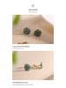 Winter Arrival: S925 Silver & A-Grade Jade Carved Stud Earrings