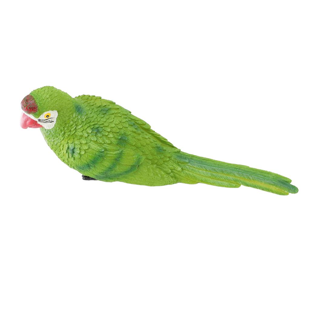 Parrot Figurine Simulation Vivid Innovative Wall Mounted Hand Painted Resin Parrot Model Toy for