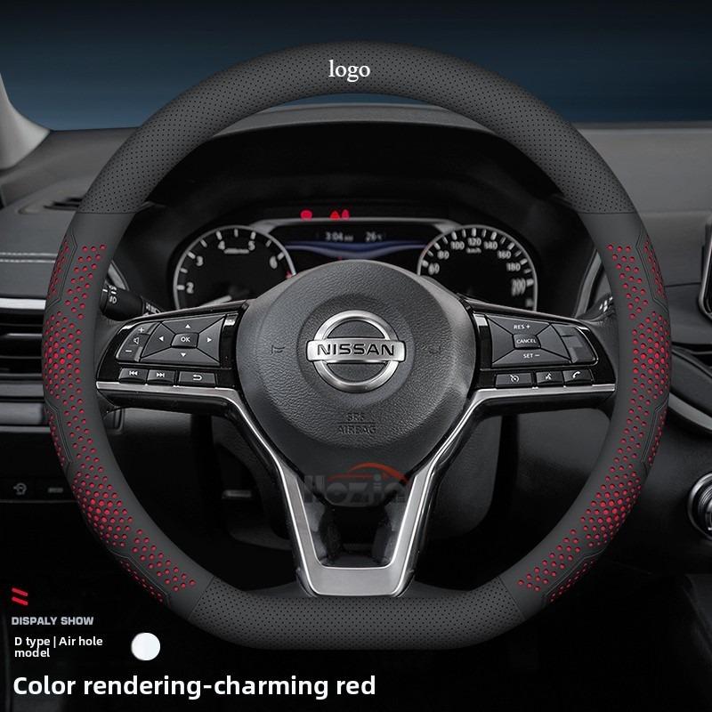 Leder Lenkradabdeckung für Nissan Qashqai Juke Sentra Kicks Xtrail Sentra Versa Altima 2024 2025 2026 Zubehör