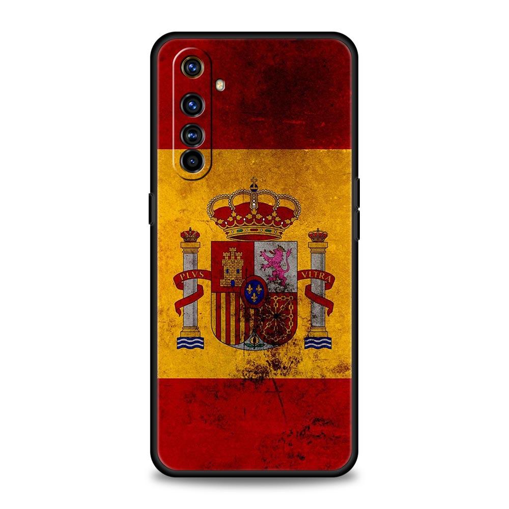 spain flag Phone Case For Realme 12 11 10 9 8 5G 7 6 GT5 GT3 GT2 Pro Plus C21 C11 C25 C35 GT Neo 2 3 3T 5 Soft Cover