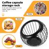 BAAJ-Coffee Pod Holder, Large Capacity K Cup And Espresso Coffee Pod Organizer, Metal Coffee Capsule Storage Basket