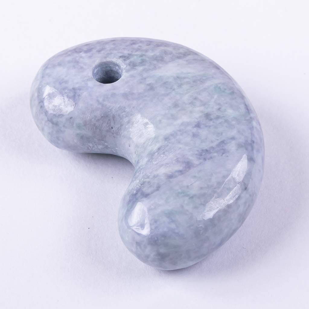 Itoigawa Natural Jadeite Japanese National Jomon Power Stone Jadeite Workshop Special Paulownia Wood Quality Guarantee MT0773 Magatama, Lavender,
