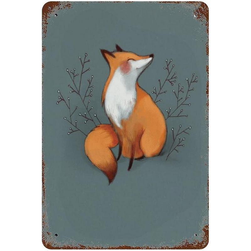 Animals Metal Tin Signs Sweet Cheeks Hello Posters Plate Wall Decor for Home Garden Bars Man Cave Cafe Clubs Retro Poster Plaque