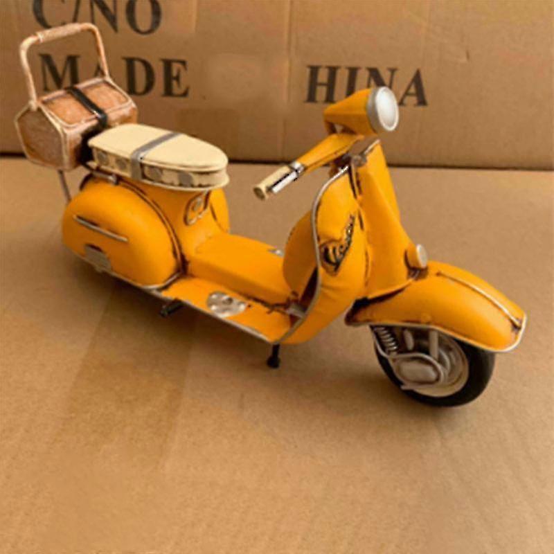 Vespa Scooter Model Vintage Motor Car Die-Cast Static Model Gift For Kids Fans